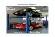 Park-King install hardcopy · Park-King MODELS: Key Std. Narrow SUV Total Width (to outside base plates) A 115" 109" 115" Width Between Posts B 99" 93" 99" Width Between Base Plates