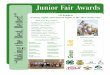 Junior Fair Awards - Ohio State University · State– Josilin Steele Overall Winner - Kelsey Leasure Outstandings– Scarlett Cockerill Emma Eggleton Emily Haines Mac Leasure Cookie