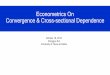 Econometrics On Convergence & Cross-sectional Dependenced.sul/book/Convergence... · 2019-10-16 · Flow Chart for Methods Cross-sectional mean: Nonstationary or has a trend No Run