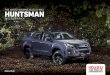 THE AWARD WINNING ISUZU D-MAXHUNTSMAN ACCESSORY …€¦ · The Huntsman Accessory Pack comes with a 3 year/60,000 mile warranty. The Isuzu D-Max Huntsman Accessory Pack, available