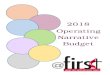 2018 Operating Narrative Budget · Sports Ministry includes adult fitness and sports, as well as kids sports and recreation opportunities. esides administrative costs, Sports Ministry