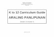 K to 12 Curriculum Guide - officialgazette.gov.phofficialgazette.gov.ph/downloads/2012/01jan/AP... · K TO 12 ARALING PANLIPUNAN *Dr. Maria Serena Diokno, LAT Convenor – version