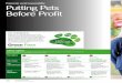Corporate social responsibility Putting Pets Before Profit · training to 547 vets and nurses More on page 48 We enrolled 98 colleagues onto grooming apprenticeships ... In 2016 we