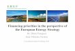 Financing priorities in the perspective of the European ... · E R E F European Renewable Energies Federation Outline 1. The European Energy Strategy 2. The current European financing