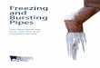 Freezing and Bursting Pipes · sleeves that feature extra-thick insulation, as much as 1 or 2 inches thick. The added protection is worth the extra cost. Cracks and holes in outside
