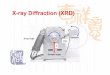 X-ray Diffraction (XRD) · Basic Features of Typical XRD Experiment. What is X-ray Diffraction Bragg’s Law certain angles of incidence (theta ). The variable d is the distance between