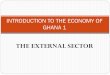 THE EXTERNAL SECTOR · PDF file THE EXTERNAL SECTOR The basic income-expenditure macroeconomic model yields important relationships between the external sector and domestic economic
