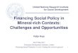 Financing Social Policy in Mineral-rich Contexts: Ch ll d ... · Financing Social PolicyFinancing Social Policy Financing Resource mobilization-Efficiency gains-Fund reallocationFund