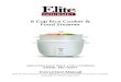 6 Cup Rice Cooker & Food Steamerpdf.lowes.com/useandcareguides/717056115120_use.pdf · 6-Cup Rice Cooker and Food Steamer. Now you can cook perfect, fluffy rice every time while steaming