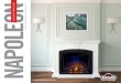 ELECTRIC FIREPLACES DECOR MANTEL PACKAGES · 8 Comes with the Ascent™ 33 electric firebox • Burnished walnut finish • Solid wood decorative rope molding • Solid wood, hand