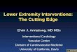 Lower Extremity Interventions: The Cutting Edge · Stents for the Lower Extremity: Conclusions •For lesions > 40 mm, stents are superior to balloon angioplasty. •Early generation
