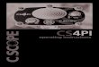operating instructions - Dedektor Burada · 3 CS4PI Overview The CS4PI is a high performance metal detector operating on the ‘PULSE INDUCTION MOTION’ principle. Optimum performance