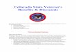 Colorado State Veteran's Benefits & Discounts · 2014-09-14 · 3 Colorado State Veterans Home at Rifle Colorado State Veterans Home at Walsenburg Contact Information and capacity