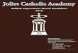 Joliet Catholic Academy · different stylized forms of Joliet Catholic Academy, Angels, Hilltoppers, and Hillmen. The interlocking “J” may be used on vintage uniforms and hats,
