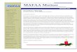 MAFAA Matters · MASEA-check it out! 8 Legislative Task Force 9 Nominations for Distin- ... this presentation on the MAFAA Outreach and Early Awareness Committee page. Feel free to