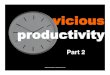 vicious productivity · 2017-05-12 · vicious productivity Part 2! ©2013&Steve&Miller&•theadventure.com& Productivity is the deliberate, strategic investment of your time, talent,
