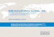 MEASURING GOAL 16 - Vision of Humanityvisionofhumanity.org/app/uploads/2017/04/Measuring-Goal-16.pdfindicators and targets may undermine the effectiveness of the post-2015 goals in