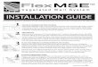 INSTALLATION GUIDE - ACF Environmental · 2020-06-30 · INSTALLATION GUIDE! "!"#$%#&'()"#)*+,-) FILLING & CLOSING FLEX MSE GTX BAGS Fill the Flex MSE Bags with a mix of 70% clean