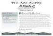 We Are Sorryallelu.com/pdf/907700_Lesson 22.pdf · We Are Sorry • Lesson 22, ages 3-4 We Are Sorry Lesson 22, ages 3-4 Lesson 22 Goal • Your child will express understanding of