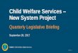 Child Welfare Services New System Projectstatic-cwds-io.s3.amazonaws.com/uploads/ckeditor/... · 2017-12-04 · Project Vision •Child Welfare Digital Services (CWDS) will provide