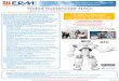 Robot humanoïde NAO - ERM Automatismes · 2019-02-19 · Robot humanoïde NAO Système d’étude de la robotique mobile humanoïde NAO est le premier robot humanoïde de 58 cm pour
