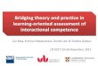 Bridging theory and practice in learning-oriented ... · Bridging theory and practice: Interactional Competence • Considerable research attention to IC in the field of speaking