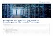 Running on Faith—The Risk of Inadequate Network …...4 Running on FaithThe Risk of Inadequate Network Testing When Networks Go Bad You see it in the news, another outage, another