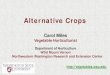 Alternative Crops - Washington State University New and Alternative Crops Identify high-value crops