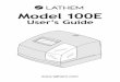 Model 100E - Lathem UsersGuide_U… · 1 ENGLISH 4 2 READ THIS FIRST 2 CAUTION Avoid placing the unit in environments that are: • humid or dusty. • exposed to direct sunshine