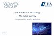 CFA Society of Pittsburgh Member Survey Files...•This survey was a partnership between Brower Group and the CFA Society of Pittsburgh* •Surveys were e-mailed to 405 members of