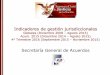 Indicadores de gestión jurisdiccionales · Indicadores de gestión jurisdiccionales Globales (Diciembre 2008 – Agosto 2015) Acum. 2015 (Diciembre 2014 – Agosto 2015) 4° Trimestre