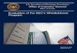 Evaluation of the SEC’s Whistleblower Program...Evaluation of the SEC’s Whistleblower Program January 18, 2013 Report No. 511 ii We appreciate the courtesy and cooperation that