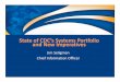 CDC System Portfolio New Imperatives · 03/02/2011  · – Portfolio Composition • New Imperatives and Influences – HSPD-12 Smart Card enablement – Portfolio Review & OMB Tech