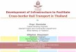 Development of Infrastructure to Facilitate Cross-border .... Thailand.pdf · Plans for Capacity and Efficiency Improvement to Accommodate Cross-border / International Rail Transport