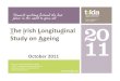 The Irish Longitudinal Study on Ageing · October 2011 The Irish Longitudinal Study on Ageing ... •CES-D 20 item ... •18% report ‘subthreshold’ depressive symptoms Only 5%