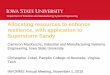 Allocating resources to enhance resilience, with ......Industrial and Manufacturing Systems Engineering Disaster resilience • Disaster resilience is the ability to (Bruneau et al