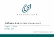 Jefferies Industrials Conference - Glatfelter · The above calculation is not intended to be used for purposes of calculating debt covenant compliance. The sum of individual amounts