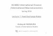 KC3002 International Finance /International Macroeconomicshide-iwamura.sakura.ne.jp/website/wp-content/... · Costs of fixing : Trilemma 16 Shambaugh(2004) compared co-movements between