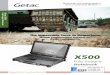 Fully Rugged Notebook - Esis...Optional Accessories Industry Applications With a diversified I/O interface reserved, Getac X500 is capable of simultaneously supporting multiple transmission