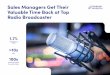 Sales Managers Get Their Valuable Time Back at Top Radio Broadcaster - Revenue Analytics · 2020-07-14 · 1) Sales managers drop laborious manual processes and reclaim their valuable