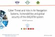 Cyber Threat and risks in Air Navigation Systems ... · PDF file Interregional Seminar ECAC-AFCAC-ACAO « Innovation & CyberSecurity » Cybersecurity in AEFMP Area A Cybersecurity