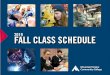 2019 FALL CLASS SCHEDULE · November 1 Fri Last day to withdraw from classes without grade penalty 1 Fri Application deadline for fall graduation 15 Last day to make up incomplete