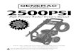 High Pressure Washer Owner's Manual€¦ · GENERAC high pressure washer. It hasbeen designed, engineered and manufactured to giveyou the best possible dependability and performance