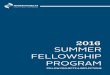 SUMMER FELLOWSHIP PROGRAM - Mass.Gov2016 Summer Fellowship Report | 5 EVELYN BRAND I could not say enough about my experience as a Summer Fellow at the HPC. Work - ing on the Research