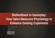 Biofeedback in Gameplay: How Valve Measures Physiology to ... · Biofeedback in Gameplay: How Valve Measures Physiology to Enhance Gaming Experience Mike Ambinder, PhD March 3rd,
