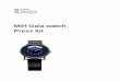MIH Gaïa watch Press kit - Montre MIH · a watch that exemplifies our ambition to raise the MIH’s profile through an iconic object which embodies our identity and values; a watch