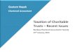 Taxation of Charitable Trusts Recent Issues ... Taxation of Charitable Trusts –Recent Issues Bombay Chartered Accountants' Society 15th January, 2014 CNK 1 Issues •Loss of Exemption