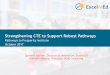 Strengthening CTE to Support Robust Pathways · secondary students via Perkins) in CTE, 40+ states provide billions in dedicated funding to support CTE programs and instruction. Examples