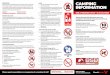 EMERGENCIES CAMPING INFORMATION Camping Leaflet_BSB BH02 new.pdf · tents. Toilets, showers, waste disposal and drinking water are still provided. Those in motor homes and caravans