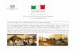 PRIMA SETTIMANA DELLA CUCINA ITALIANA NEL MONDO 21-27 ... · DELLA CUCINA ITALIANA NEL MONDO 21-27 NOVEMBRE 2016 In occasione della Prima Settimana della cucina italiana nel mondo